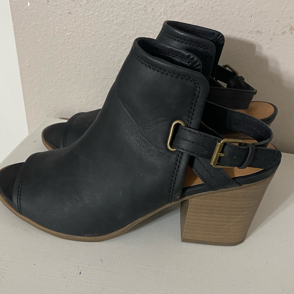 New - Slingback Bootie with Block Heel